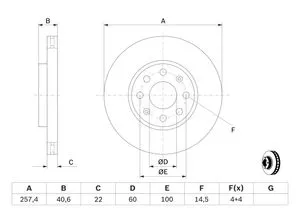 Bosch Bremsscheibe 0 986 479 B89 - Autoteile, langlebige Qualität für optimale Bremsleistung und Sicherheit in Ihrem Fahrzeug.