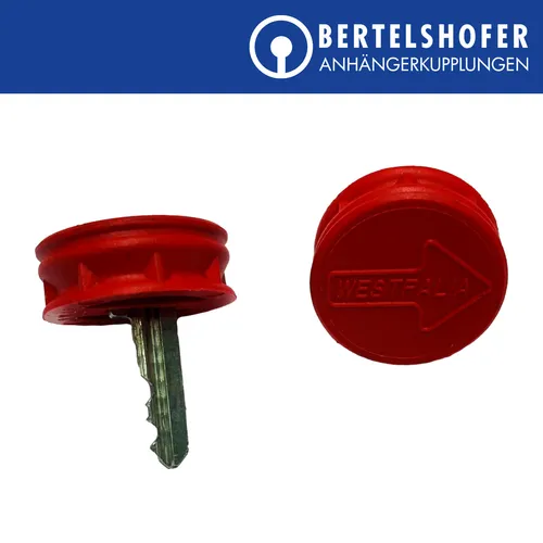 WESTFALIA 942001513239 Schlüssel - Schlüssel für Anhängevorrichtung, robust und ideal für Kraftfahrzeuge, Lieferung im praktischen 2er-Set.