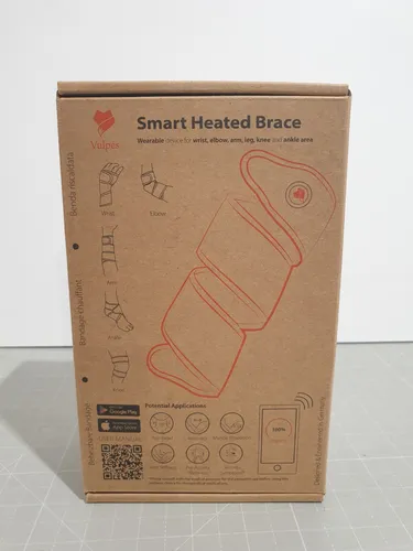 Vulpés Smart Heated Brace - Elektrisch Beheizbare Bandage in Light Grey - Bandage & Orthesen, bietet gezielte Wärme für schmerzlindernende Unterstützung bei Verletzungen oder Verspannungen.