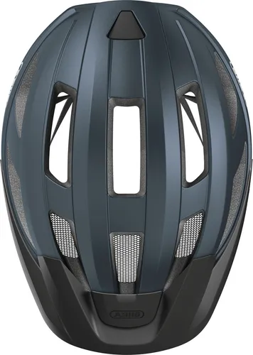 ABUS Rennradhelm Macator - Sportlicher Einsteigerhelm für Damen und Herren - Fahrradhelm mit In-Mold Fertigungsverfahren für hohe Sicherheit und Komfort. Ideal für Zopfträger/-innen dank höhenverstellbarem Verstellsystem und optimaler Belüftung.