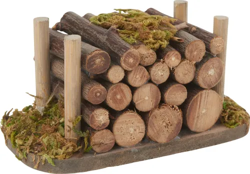 VBS Miniatur Deko Holz-Stapel 3D-Dekoration Krippen basteln