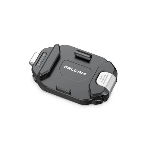 FALCAM F38 Kamera Clip V2 mit Schnellschuhbasis, 38mm Arca-Swiss-kompatibel, Schnellmontage-Stativzubehör, Aluminium, für DSLRs, Köpfe, Stative, Canon, Sony, Nikon, Zhiyun, Feiyu und DJI