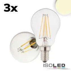 E14 LED Illu 4W klar warmweiß 3er Pack EEK F [A-G] Fiai IsoLED 115025