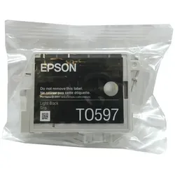 Original Epson Tinten Patrone T0597 schwarz hell für Stylus Photo R2400 Blister