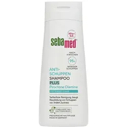 Sebamed Anti Schuppen Shampoo Plus - Effektives Shampoo zur täglichen Reinigung, speziell für fettiges Haar. Reduziert Schuppen sichtbar und sorgt für ein frisches Haargefühl. Qualität made in Germany, dermatologisch getestet.
