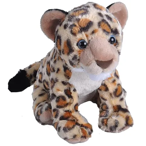 WILD REPUBLIC 19355 Leopardo Peluches Cuddlekins, Leopardjunges, 12" - Stofftiere & Teddybären: Realistisches Leopardjunges mit umweltfreundlicher Füllung, perfekt für die Förderung von Neugier und Liebe zur Natur bei Kindern.
