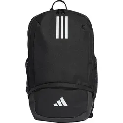 Adidas Tiro 23 Liga-Rucksack - 26,5 Liter - Schwarz/Weiß - Sportlicher Rucksack aus 100% recyceltem Polyester mit Schuhfach und gepolsterten Schultergurten. Ideal für Fußball und Freizeit, Teil der nachhaltigen Tiro 23 Liga-Kollektion.