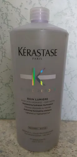 Kérastase Blond Absolu Bain Lumière - 1000 ml - Reinigendes Shampoo für blondes und gesträhntes Haar, sorgt für strahlenden Glanz und intensive Pflege.