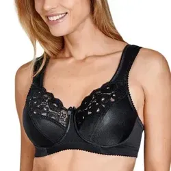 Miss Mary Amsterdam Bügel-BH Schwarz D 105 für Damen - Eleganter Bügel-BH mit optimalem Halt und Komfort. Gepolsterte Träger und attraktiver Tulpen-Schnitt sorgen für eine schöne Silhouette und angenehmes Tragegefühl. Ideal für den Alltag.