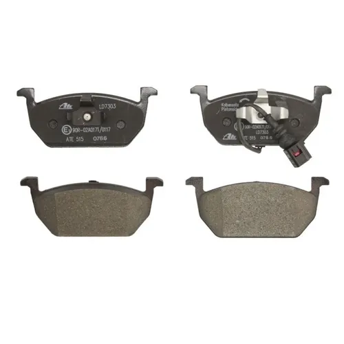 ATE Bremsbelagsatz 13.0470-7303.2, Vorne, Keramik - Bremsbeläge für Volkswagen, vorne montierbar, aus hochwertigem Keramikmaterial für reduzierte Bremsgeräusche und hohen Komfort.
