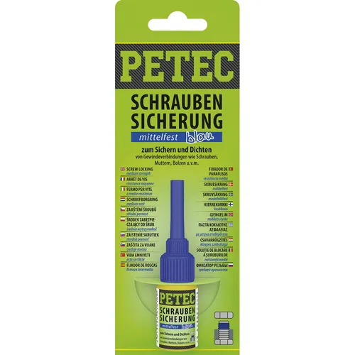 Petec Schraubensicherung SCHRAUBENSICHERUNG MITTELFEST, blau 91005