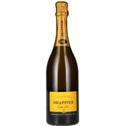 Carte D`Or Brut Drappier 0,75l - Exklusiver Champagner aus 75% Pinot Noir, ideal als Aperitif oder zu Meeresfrüchten. Vollmundig, mit komplexen Aromen und langanhaltendem Abgang.