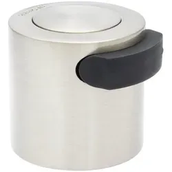 WAGNER design yourself Türstopper Bodentürstopper / Wandtürstopper SCREW - diverse Größen, Korpus aus Metall, Puffer aus Zinkdruckguss/Kautschuk, zum Schrauben schwarz|silberfarben Ø 3.8 cm x 3.7 cm x 4.2 cm