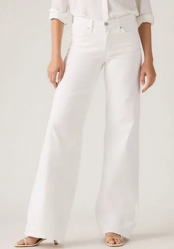 Levi's® Weite Jeans 318 SHAPING im Five-Pocket Style - Modische Five-Pocket Jeans in Soft Clean White, mit elastischem Baumwollmix für hohen Tragekomfort. Ideal für lässige Outfits und vielseitige Kombinationen.