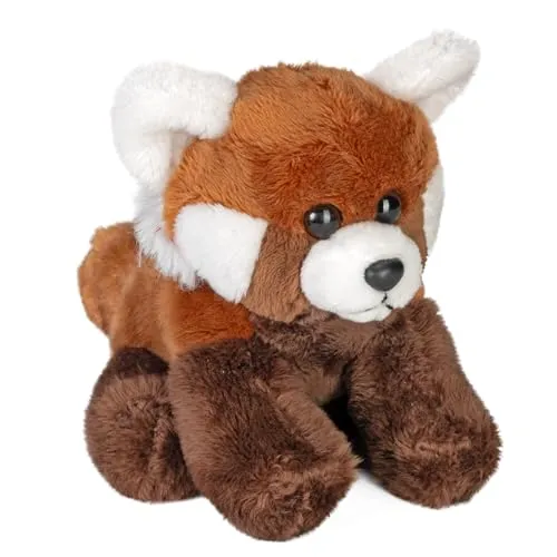Wild Republic Pocketkins Eco Roter Panda, Plüschtier, 12 cm, Plüschspielzeug, Hergestellt aus recycelten Materialien, Umweltfreundlich