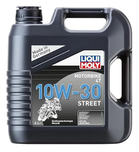 Liqui Moly Motoröl Motorbike 4T 10W-30 Street 1688 - Hochleistungs-Motoröl für Motorräder, optimaler Schutz und hohe Leistung bei allen Bedingungen, ideal für Sport- und Tourenfahrzeuge.
