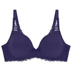 Triumph Amourette Spotlight WHP - Schalen-BH 80E Prussian Blue - Funktionsunterwäsche mit optimaler Passform und grafischem Spitzendesign für einen eleganten Look.