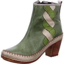 Gemini Damen Stiefelette grün 36 EU - Elegante grüne Stiefelette von Gemini in Größe 36. Aus hochwertigem Leder gefertigt, mit herausnehmbarer Innensohle für zusätzlichen Komfort. Ideal für stilvolle Auftritte im urbanen Alltag.