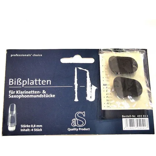 Bissplatte Arnolds & Sons 0,8mm Bißplatte Bissplatten Bissgummis Bissplättchen N
