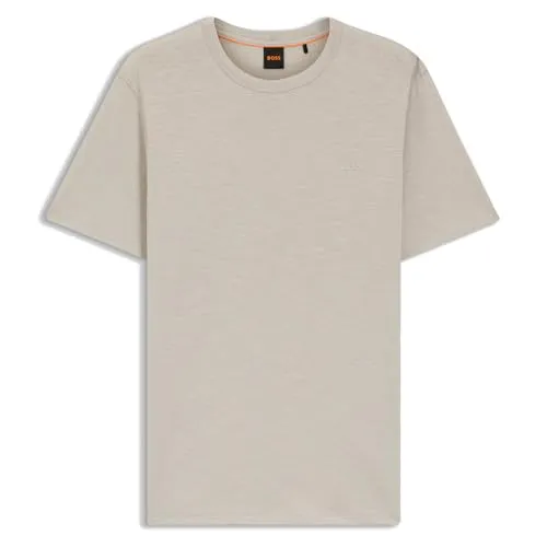 BOSS Tegood 10240843 01 - Hochwertiges Shirt aus Baumwolle - Elegantes Shirt aus 100% Baumwolle mit Rundhals-Ausschnitt. Die Single Jersey Qualität sorgt für einen angenehmen Tragekomfort. Ideal für lässige und stilvolle Outfits.