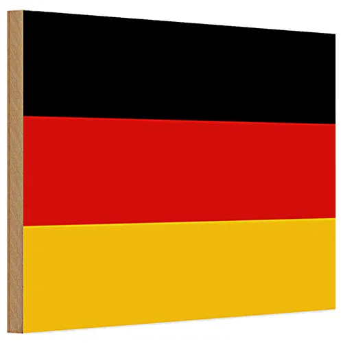 Holzschild Flagge Deutschland 30x20cm Flag of Germany