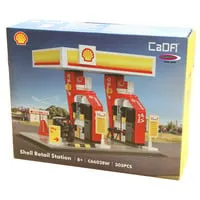 Jamara CaDA Shell Tankstelle Bricks 8+ - Spielbausteine für kreative Konstruktionen, fördert die Fantasie und Motorik von Kindern ab 8 Jahren.