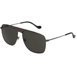 Gucci GG0909S Herren-Sonnenbrille Vollrand Quadratisch Metall-Gestell, grau