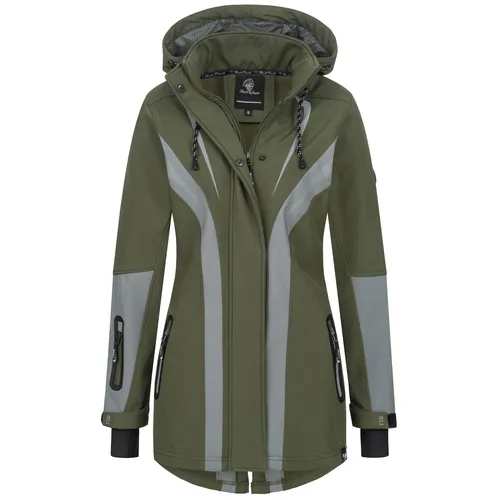 Rock Creek Softshelljacke D-492 Damen - Wanderjacke mit Wasserabweisender Funktion - Übergangsjacke für Damen mit modernem Design und optimaler Passform, ideal für Outdoor-Aktivitäten. Praktische, wasserabweisende Taschen bieten Sicherheit für Ihre Utensilien.