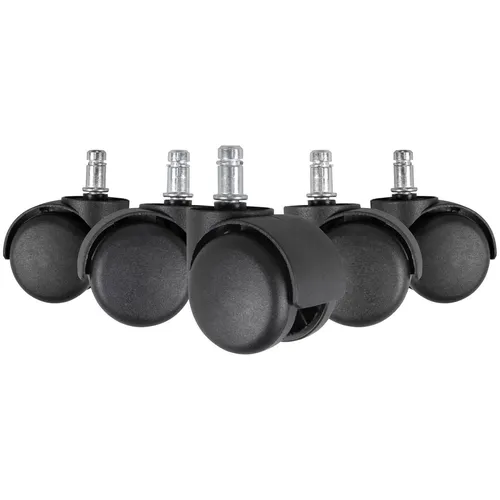 AMSTYLE 5er-Set Teppichbodenrollen SPM1.914 Schwarz