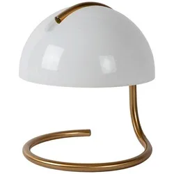 Lucide Tischleuchte Cato, Weiß, Glas, 23.5x25x23.5 cm, RoHS, Reach, Schnurschalter, Lampen & Leuchten, Innenbeleuchtung, Tischlampen, Nachttischlampen