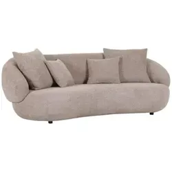 Gutmann Factory Big-Sofa NEW SPIRIT - Big Sofa mit formstabilem Polyätherschaum auf Gummigurten, stilvollem Teddy-Bezug in Mittelbraun und optimalem Komfort dank weicher Oberfläche. Ideal für entspannte Abende!