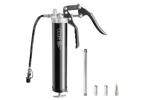 CCLIFE Handpresse 6000 PSI Pistolengriff Schmierung Hebelfettpresse Einhand Fettpresse, 1-tlg.