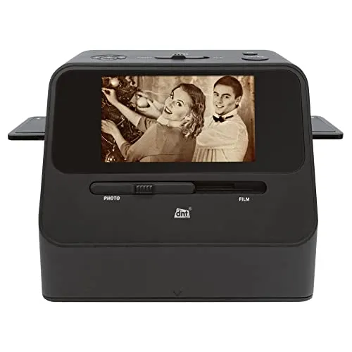 DNT 4-in-1 Kombi-Scanner SlideCopy PRO - Scanner für Fotos und Dias, digitalisiert ohne Beschädigung und speichert direkt auf SD-Karte – ideal für Erinnerungen im Handumdrehen!