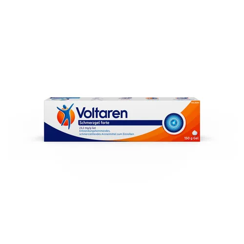 Voltaren Schmerzgel forte 23,2 mg/g 150 g - Arzneimittel zur Linderung von Schmerzen und Entzündungen, rezeptfrei erhältlich und ideal für gezielte Anwendungen.