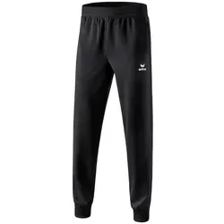 ERIMA Herren Hose Premium One 2.0 – Präsentationshose Schwarz, Größe L - Leichte und elastische Präsentationshose aus Funktionsmaterial mit Stretch-Einsätzen für maximale Bewegungsfreiheit. Ideal für Sport und Freizeit mit praktischen Reißverschlusstaschen.