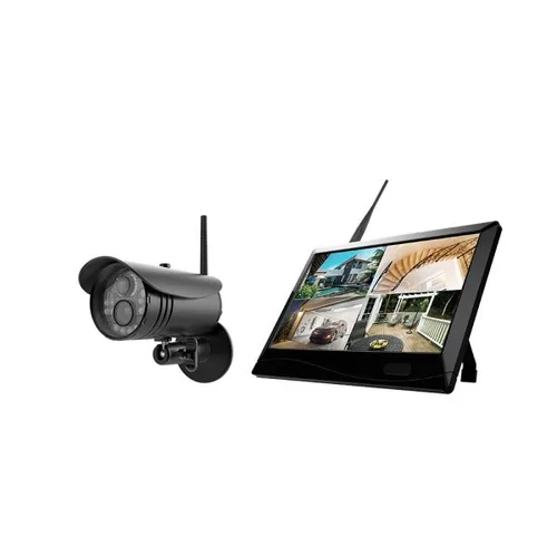 MEGASAT HS-150 - Überwachungssystem mit 1 Kamera - Überwachungskamera mit 10m Nachtsicht und IP66 Schutz für den Außenbereich. Ideal für die sichere Überwachung von Zuhause oder im Büro, mit kabelloser Videoübertragung und Full-HD Aufzeichnung.