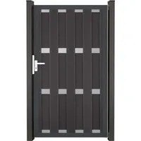 Einzeltor GroJa Merano 100 x 180 cm, anthrazit - Gartentor aus robustem BPC-Verbundwerkstoff, witterungsbeständig und einfach zu installieren – ideal für Deine Garten- oder Zaunanlage.