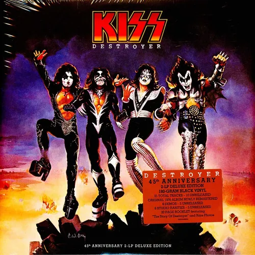 Kiss - Destroyer 45th Anniversary Edition (Vinyl 2LP) - Feiern Sie das 45-jährige Jubiläum des legendären Albums 'Destroyer' von Kiss mit dieser hochwertigen Vinyl-Edition. Originalpressung auf 2LP für ein unvergessliches Klangerlebnis.