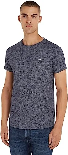 Tommy Jeans T-Shirt "TJM SLIM JASPE C NECK" - Slim Fit T-Shirt für Männer in Twilight Navy mit Rundhals-Ausschnitt und weicher Single Jersey-Qualität für hohen Tragekomfort.