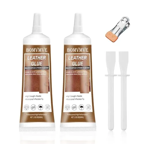 Lederkleber, 120ml Professioneller Leder Kleber, Leder Kleber Reparatur, Transparenter, Wasserfester, Lederkleber Extra Stark Reparatur Sofa, PU Lede,Jacke,Autositze,Geldbörse und Andere Lederarbeiten