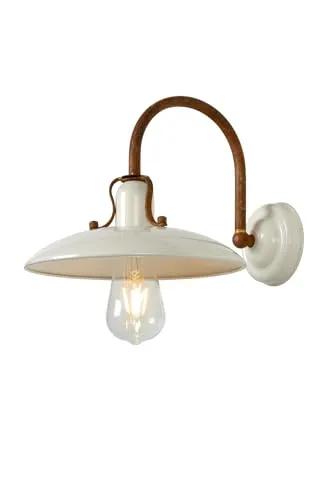 Lucide 30276/01/38 Wandleuchte Romer 1x60W | E27 - Moderne Wandleuchte aus glasiertem Metall, ideal für stilvolle Akzentbeleuchtung in jedem Raum.
