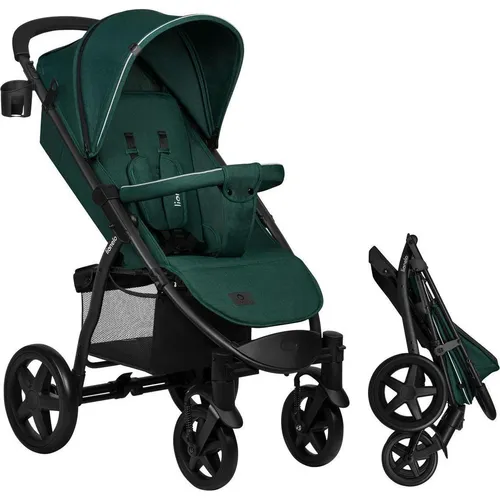 LIONELO Annet Buggy bis 22 kg mit Liegefunktion - Buggys mit Liegefunktion, ideal für komfortable Ausflüge mit Ihrem Kind. Ausgestattet mit EVA-Schaumrädern, Moskitonetz und umfangreichem Zubehör für höchsten Komfort.