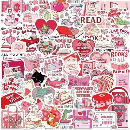 Pcs Valentine's Day Stickers - Cute Valentines Vinyl Stickers for Kids and Adults - Perfect for Valentines Gifts, Party Favors, and Classroom Exchange 100