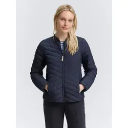 TOM TAILOR Damen Jacke 1046591 - Sky Captain Blue, S - Funktionsjacke mit wasserabweisendem Bionic Finish und stylischem Bomberkragen, ideal für Übergangszeiten. Hergestellt aus recycelten Materialien für umweltbewusste Mode.