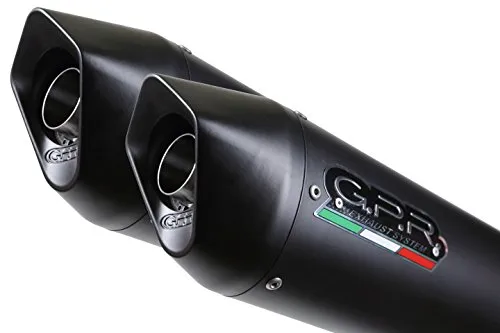 GPR Cat.46.Seil Doppelendrohr genehmigt und catalizzati mit Spezialanschluss für Yamaha XT 660 x-r 2004/14, Furore schwarz