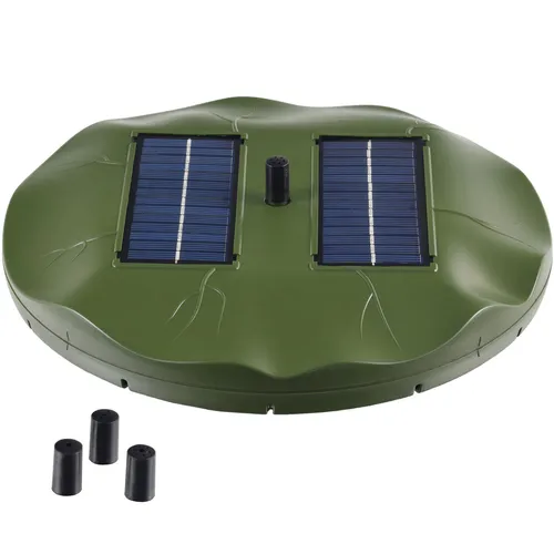 Agora-Tec® Solar Teichpumpe für Gartenteiche - Solarbetriebene Teichpumpe mit einer Fördermenge von bis zu 500 l/h, perfekt für Springbrunnen und Seerosen im Garten.