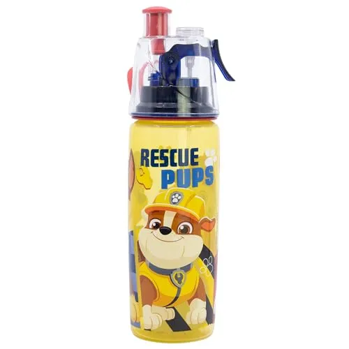 Stor Paw Patrol Kinder Trinkflasche 575ml aus Kunststoff mit Trinktülle und Sprühknopf BPA-frei Wiederverwendbar für Kinder