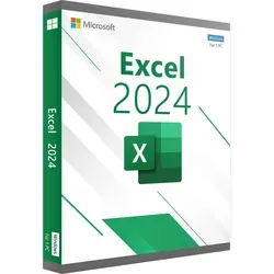 Microsoft Excel 2024 für Windows – Vollversion - Digitale Vollversion von Microsoft Excel 2024 für Windows. Profitieren Sie von KI-gestützten Funktionen und schneller Datenanalyse für effiziente Berichterstellung und Datenvisualisierung.