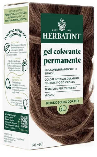 Gel Colorante 6D Biondo Scuro Dorato Herbatint
