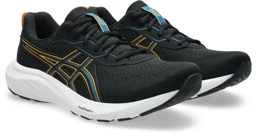 Asics GEL-CONTEND 9 Laufschuh - Hohe Dämpfung in Schwarz (Größe 45 EU) - Sportlicher Laufschuh mit AMPLIFOAM+ und GEL-Dämpfung für optimalen Komfort. Ideal für Läufer, die eine angenehme, weiche Landung wünschen. Bitte 1,5 Größen größer bestellen.